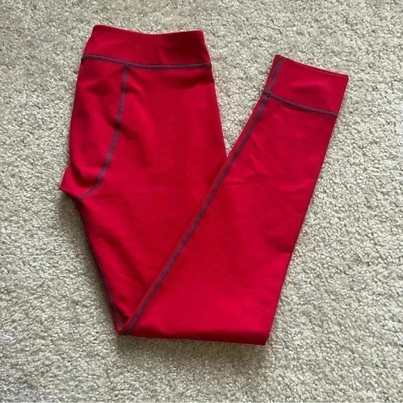 Stoic Legging Performance Active Tights Outdoor Red Women’s Size Small - Picture 3 of 16